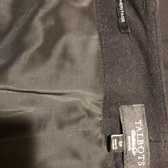 TRASHED DUE TO LACK OF INTEREST - Women’s Size 6P Talbots Black Wool Trousers - Picture 4 of 6